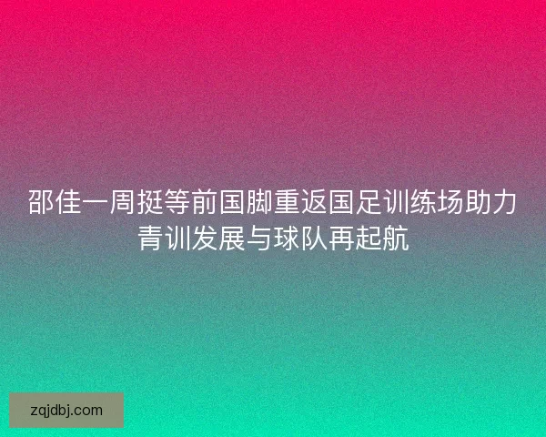 邵佳一周挺等前国脚重返国足训练场助力青训发展与球队再起航